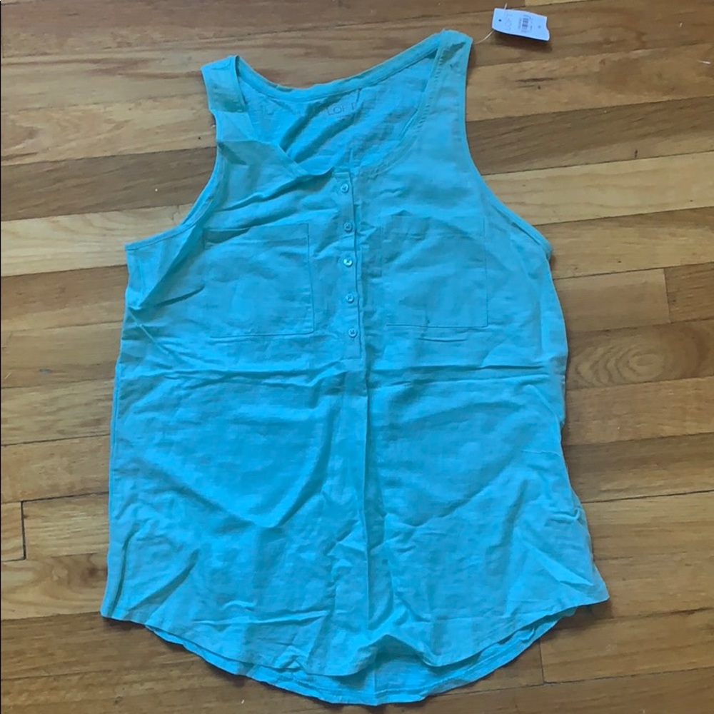 NWT Loft Linen and Cotton Tank